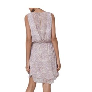 White House Black Market purple snake print dress
